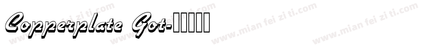 Copperplate Got字体转换